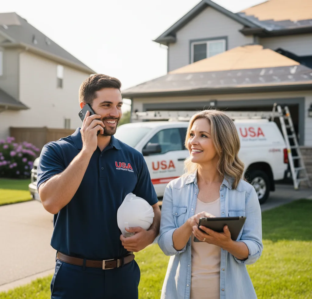 USA Roof Repair Experts customer support in Lancaster